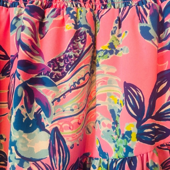 Lilly Pulitzer Cristiana Dress Just A Lil Jelly Lilac Rose Floral size 8 - Picture 3 of 4